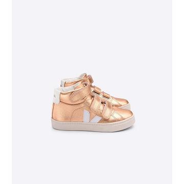 Veja ESPLAR MID CHROMEFREE Kids' Shoes Gold | CA 738EBC